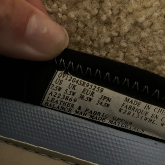 Ryka Nitracel Black Blue Leather/Fabric Slip On Athletic Ballet Flats Sz 7.5 - Picture 5 of 6